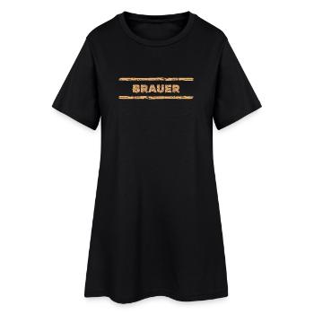 Brauer als Job - Frauen T-Shirt-Kleid - Schwarz - Vorne