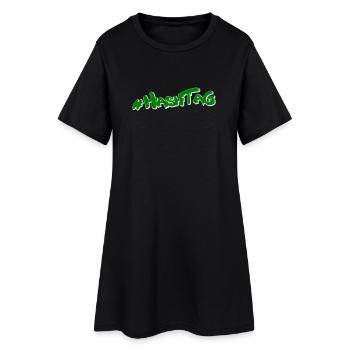 Hashtag Cannabis - Robe T-shirt Femme - noir - Devant