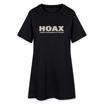 HOAX - Women’s T-Shirt Dress - black - Front
