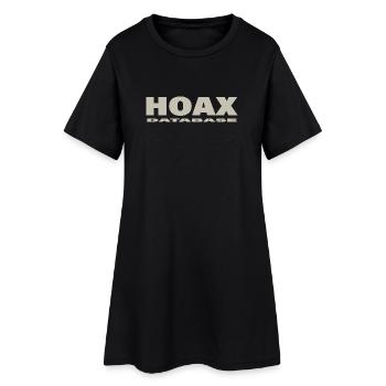 HOAX - Women’s T-Shirt Dress - black - Front