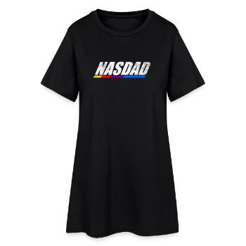 Vape Genre Retro Logo Design Nasdad - Women’s T-Shirt Dress - black - Front