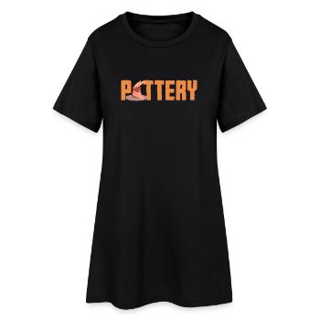 Pottery Creative Crafts Passion - Women’s T-Shirt Dress - black - Front