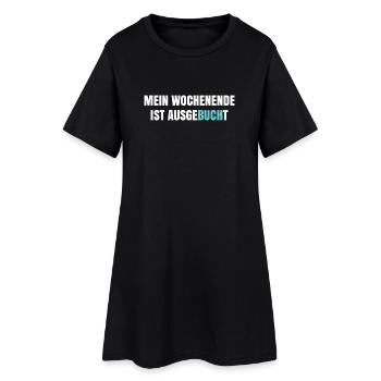 Mon week-end est complet - Robe T-shirt Femme - noir - Devant
