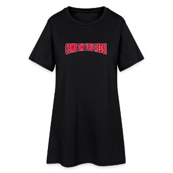 Allez, vous les Rouges ! Acclamations du stade - Robe T-shirt Femme - noir - Devant