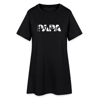 Electrical Line Worker Utility Papa Lineman Dad - Women’s T-Shirt Dress - black - Front