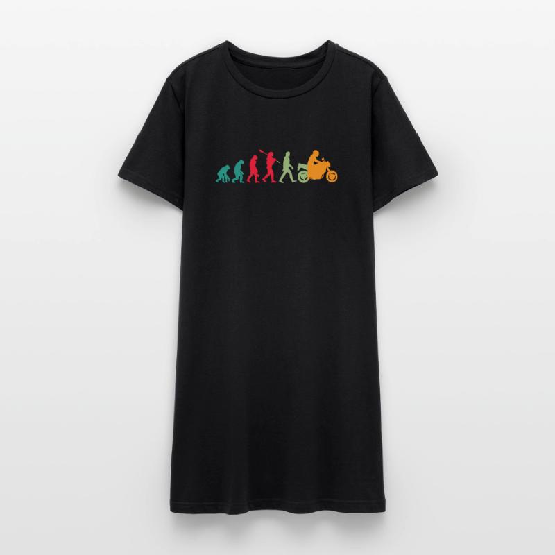 Evolution! Motorcycle Gift Idea Bikes Women’s T-Shirt Dress