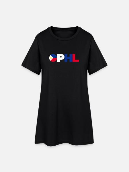Philippines - Robe T-shirt Femme - noir