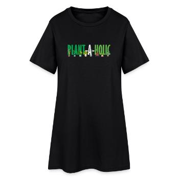 Amoureux des plantes : un jardinier drôle de plantes holic - Robe T-shirt Femme - noir - Devant