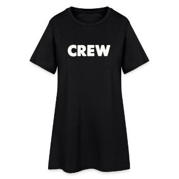 Crew - Women’s T-Shirt Dress - black - Front