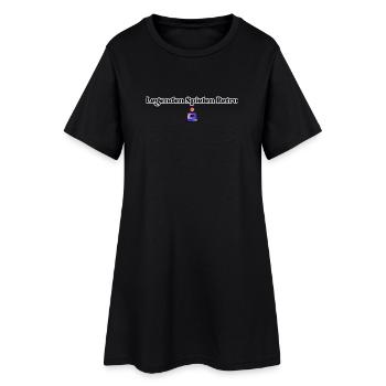 Legenden spielen Retro - Frauen T-Shirt-Kleid - Schwarz - Vorne