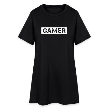 Icône de jeu de joueur icône logo bannière de joueur - Robe T-shirt Femme - noir - Devant