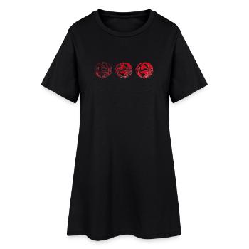 Bolide - Robe T-shirt Femme - noir - Devant
