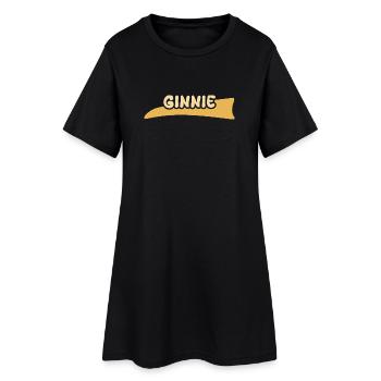 Ginnie as a given name - Women’s T-Shirt Dress - black - Front