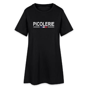 Picole Nationale Humour Apéro Gendarmerie Gendarme - Robe T-shirt Femme - noir - Devant