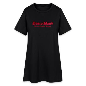 Germany Values Family Home Germans - Women’s T-Shirt Dress - black - Front