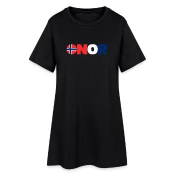 Norway - Women’s T-Shirt Dress - black - Front