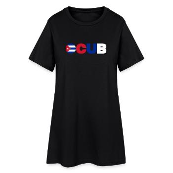 Cuba - Robe T-shirt Femme - noir - Devant