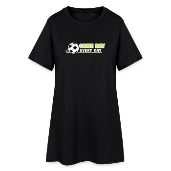 Football_Game jour, tous les jours - Robe T-shirt Femme - noir - Devant