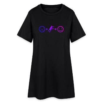 Pickleball Trainer Geschenkidee für den Geburtstag - Frauen T-Shirt-Kleid - Schwarz - Vorne
