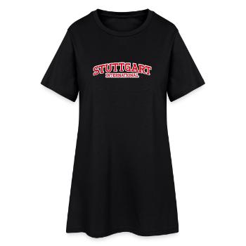 Stuttgart International - Frauen T-Shirt-Kleid - Schwarz - Vorne
