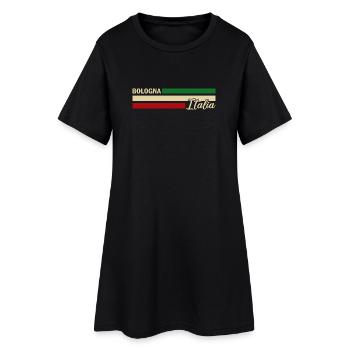 Italia - Bologne - Italien - Italie - Robe T-shirt Femme - noir - Devant
