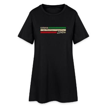 Italia - Catane - Italien - Italy - Robe T-shirt Femme - noir - Devant