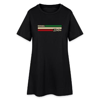 Italia - Novara - Italien - Italy - Robe T-shirt Femme - noir - Devant