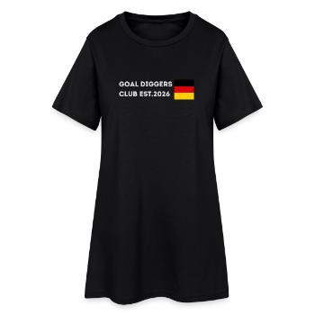 Goal Diggers Club fondé en 2026 (Allemagne) - Robe T-shirt Femme - noir - Devant