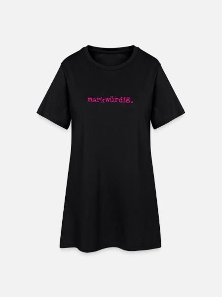 étrange. noir. - Robe T-shirt Femme - noir