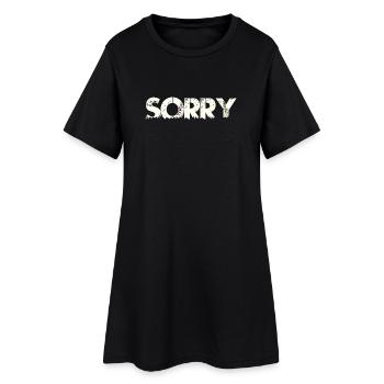 sorry désolé - Robe T-shirt Femme - noir - Devant