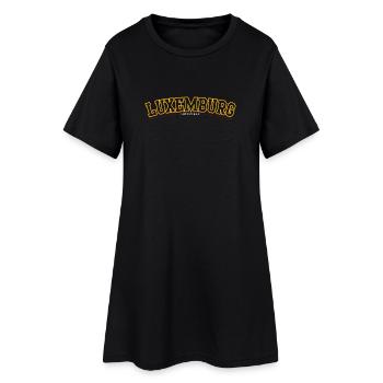 T-shirt de typographie Arc luxembourgeois - Robe T-shirt Femme - noir - Devant