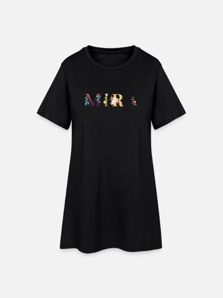Mira - Women’s T-Shirt Dress - black