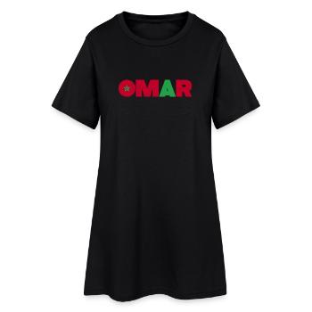 Maroc - Robe T-shirt Femme - noir - Devant