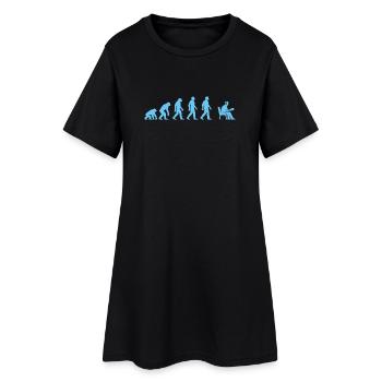 Evolution to office work - Women’s T-Shirt Dress - black - Front