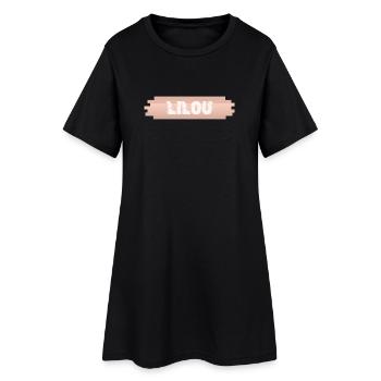 Bébé Lilou - Robe T-shirt Femme - noir - Devant