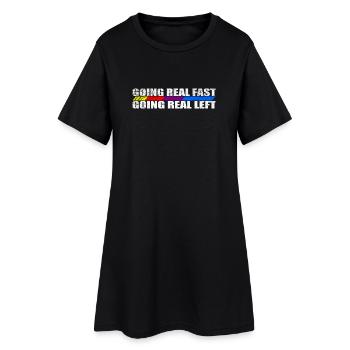Motif à rayures de course pour les amateurs de vitesse - Robe T-shirt Femme - noir - Devant