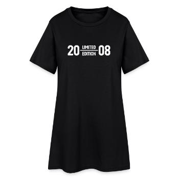 Édition limitée cadeau d’anniversaire 2008 - Robe T-shirt Femme - noir - Devant