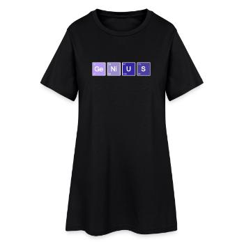 Genius Nerd Geek - Robe T-shirt Femme - noir - Devant