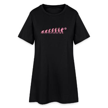 Evolution of snack time - Women’s T-Shirt Dress - black - Front