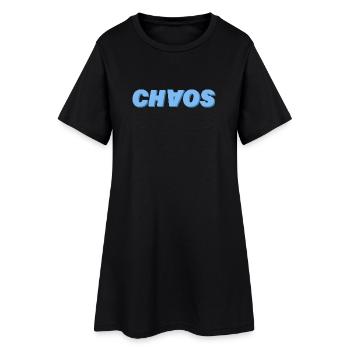 Chaos - Robe T-shirt Femme - noir - Devant