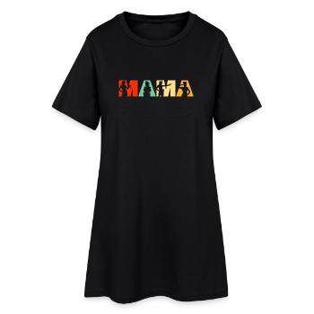 Police Mama Application de la loi Mère Rétro - Robe T-shirt Femme - noir - Devant