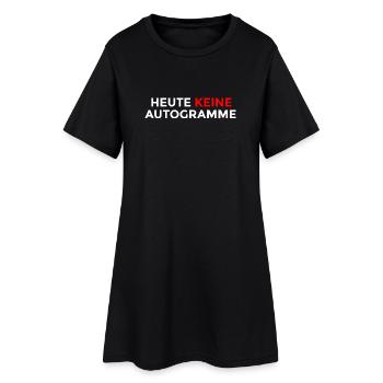 Pas d’autographes aujourd’hui – Un discours humoristique ironique - Robe T-shirt Femme - noir - Devant