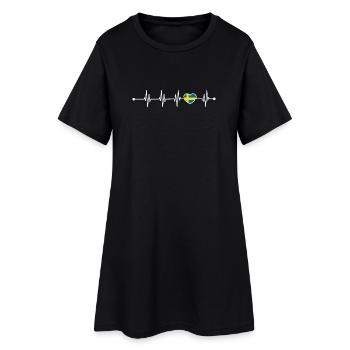 Image de conception en attente - Robe T-shirt Femme - noir - Devant