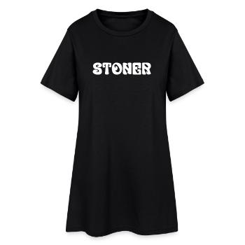 Stoner-Musik-Logo-Design - Frauen T-Shirt-Kleid - Schwarz - Vorne