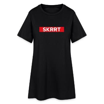 Skrrt - Robe T-shirt Femme - noir - Devant