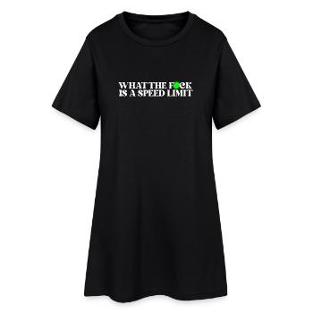 Voiture - Robe T-shirt Femme - noir - Devant