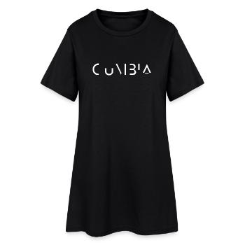 Cumbia Music Latina Culture Dance - Women’s T-Shirt Dress - black - Front
