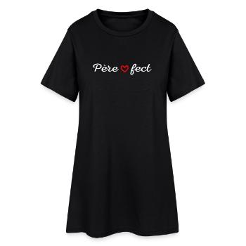 Pèrefect t-shirt papa  - Robe T-shirt Femme - noir - Devant