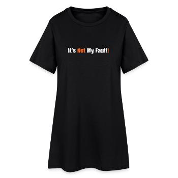 Es ist nicht meine Schuld! - Frauen T-Shirt-Kleid - Schwarz - Vorne