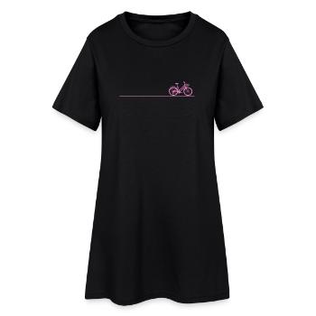 Women's bike bike - Women’s T-Shirt Dress - black - Front